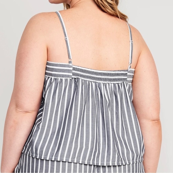 OLD NAVY Striped Smocked Pajama Cami Swing Top for Women Size XXL - Picture 3 of 12